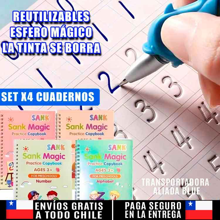 📚SET DE 4 LIBROS DE CALIGRAFÍA INTELIGENTE + ENVIO GRATIS📚