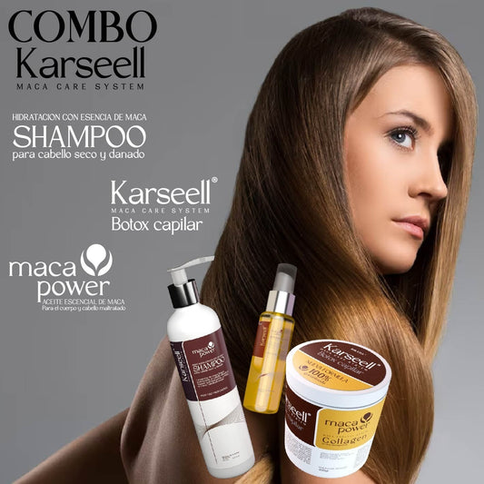 COMBO 3 EN 1 KARSEELL (SHAMPOO+ARGAN+BOTOX) + ENVIO GRATIS