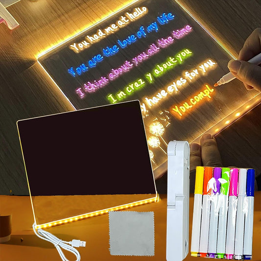 PIZARRA LED MÁGICA 7 PULGADAS + GRATIS 7 ROTULADORES