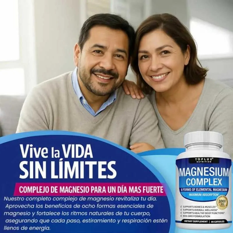 MAGNESIUM COMPLEX® |Suplemento Premium| Reduce el Estrés y Mejora tu Descanso