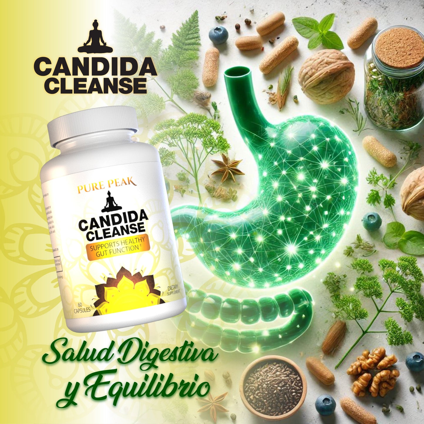 Candida Cleanse® reducen antojos, hinchazón y fatiga